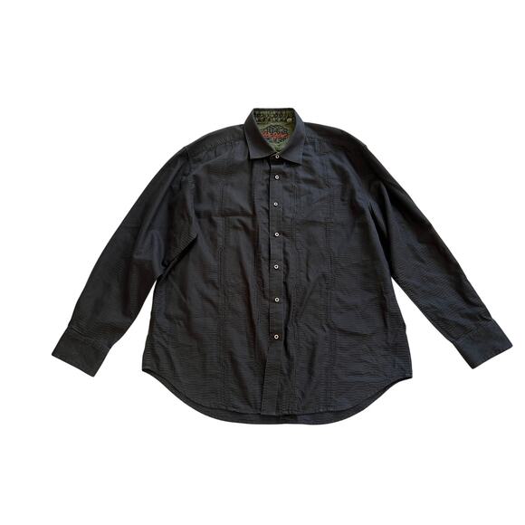 Robert Graham Mens 3XL Black Classic Fit Long Sleeve Button Down Shirt - Picture 1 of 16